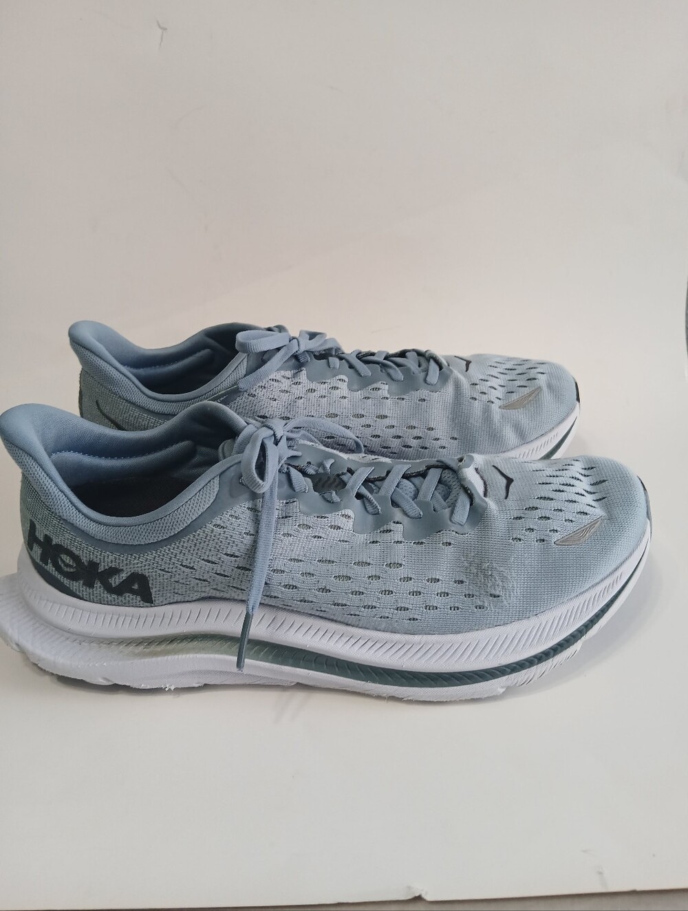 Hoka‎ Men's Pale Blue Mesh Running Shoes 9.5D